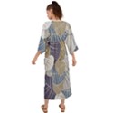 Ackground Leaves Desktop Grecian Style  Maxi Dress View2