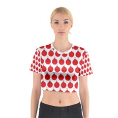 Christmas Baubles Bauble Holidays Cotton Crop Top by Amaryn4rt