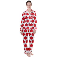 Christmas Baubles Bauble Holidays Women s Long Sleeve Satin Pajamas Set	 by Amaryn4rt