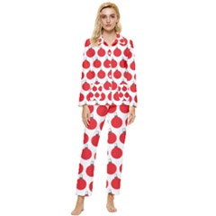 Christmas Baubles Bauble Holidays Womens  Long Sleeve Velvet Pocket Pajamas Set by Amaryn4rt