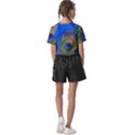 Blue Peacock Feather Kids  Basic Tee View2