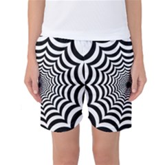 Spider Web Hypnotic Women s Basketball Shorts by Amaryn4rt