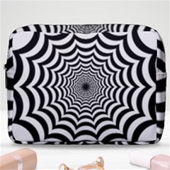 Spider Web Hypnotic Make Up Pouch (large) by Amaryn4rt