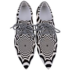 Spider Web Hypnotic Pointed Oxford Shoes by Amaryn4rt