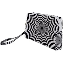 Spider Web Hypnotic Wristlet Pouch Bag (small) by Amaryn4rt