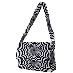 Spider Web Hypnotic Full Print Messenger Bag (l) by Amaryn4rt