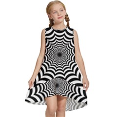 Spider Web Hypnotic Kids  Frill Swing Dress by Amaryn4rt