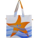 Beach Sea Shell Swimming Canvas Travel Bag View1