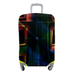 Architecture City Homes Window Luggage Cover (small) by Amaryn4rt