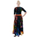 Architecture City Homes Window Half Sleeves Maxi Dress View2