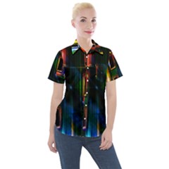 Architecture City Homes Window Women s Short Sleeve Pocket Shirt