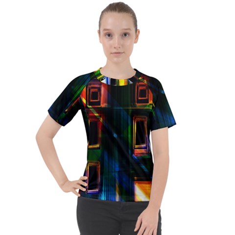 Architecture City Homes Window Women s Sport Raglan Tee by Amaryn4rt