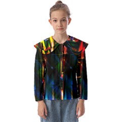 Architecture City Homes Window Kids  Peter Pan Collar Blouse by Amaryn4rt