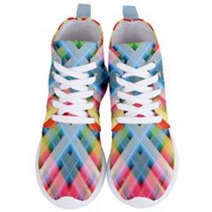 Graphics Colorful Colors Wallpaper Graphic Design Women s Lightweight High Top Sneakers by Amaryn4rt