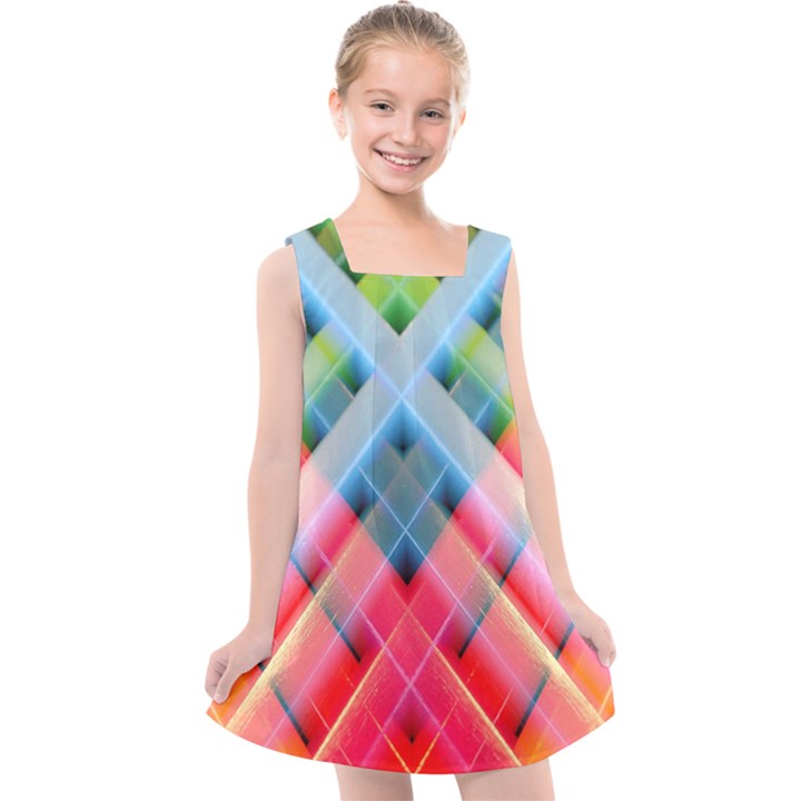 Graphics Colorful Colors Wallpaper Graphic Design Kids  Cross Back Dress