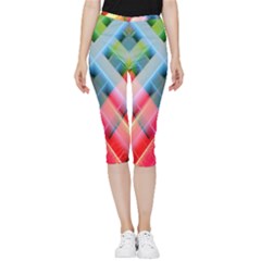 Graphics Colorful Colors Wallpaper Graphic Design Inside Out Lightweight Velour Capri Leggings  by Amaryn4rt