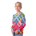 Graphics Colorful Colors Wallpaper Graphic Design Kids  Long Sleeve Tee with Frill  View2