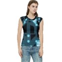 A Completely Seamless Background Design Circuitry Women s Raglan Cap Sleeve Tee View1