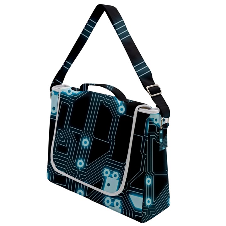 A Completely Seamless Background Design Circuitry Box Up Messenger Bag