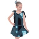 A Completely Seamless Background Design Circuitry Kids  Tie Up Tunic Dress View1