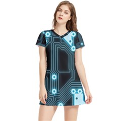 A Completely Seamless Background Design Circuitry Women s Sports Skirt by Amaryn4rt