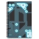 A Completely Seamless Background Design Circuitry 5.5  x 8.5  Notebook View3