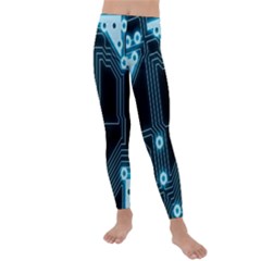 A Completely Seamless Background Design Circuitry Kids  Lightweight Velour Leggings by Amaryn4rt