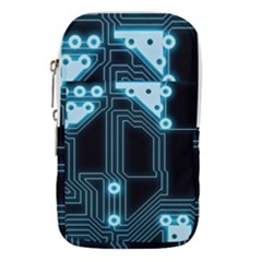 A Completely Seamless Background Design Circuitry Waist Pouch (small) by Amaryn4rt