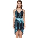 A Completely Seamless Background Design Circuitry Wrap Frill Dress View1