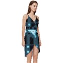 A Completely Seamless Background Design Circuitry Wrap Frill Dress View3