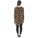 Giraffe Animal Print Skin Fur Long Sleeve Tunic  View2