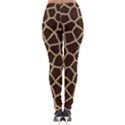 Giraffe Animal Print Skin Fur Lightweight Velour Leggings View2