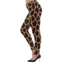 Giraffe Animal Print Skin Fur Lightweight Velour Leggings View3