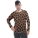 Giraffe Animal Print Skin Fur Men s Pique Long Sleeve Tee View1