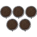 Giraffe Animal Print Skin Fur Mini Round Pill Box (Pack of 5) View1