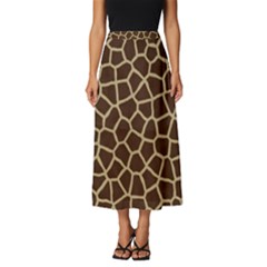 Giraffe Animal Print Skin Fur Classic Midi Chiffon Skirt by Amaryn4rt