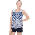 Owl Bubble Hem Chiffon Tank Top View1