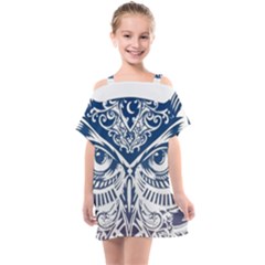 Owl Kids  One Piece Chiffon Dress by Amaryn4rt