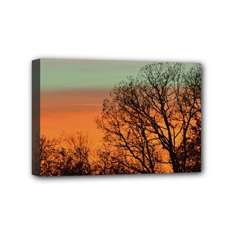 Twilight Sunset Sky Evening Clouds Mini Canvas 6  X 4  (stretched) by Amaryn4rt