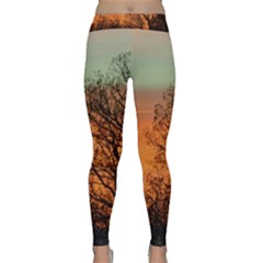 Twilight Sunset Sky Evening Clouds Classic Yoga Leggings by Amaryn4rt