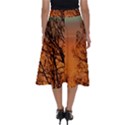 Twilight Sunset Sky Evening Clouds Perfect Length Midi Skirt View2