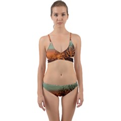 Twilight Sunset Sky Evening Clouds Wrap Around Bikini Set by Amaryn4rt