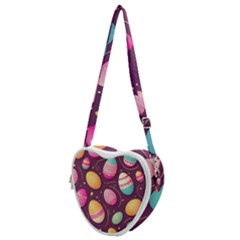 Easter Eggs Egg Heart Shoulder Bag by Ravend