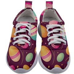 Easter Eggs Egg Kids Athletic Shoes by Ravend