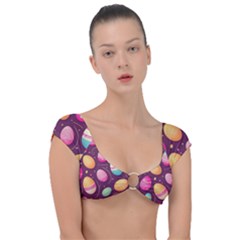 Easter Eggs Egg Cap Sleeve Ring Bikini Top by Ravend