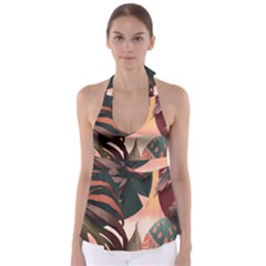 Leaves Foliage Plants Babydoll Tankini Top