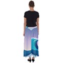 Tsunami Tidal Wave Wave Minimalist Ocean Sea 4 Flared Maxi Skirt View2