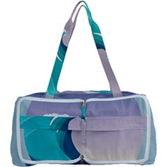 Tsunami Tidal Wave Wave Minimalist Ocean Sea 4 Multi Function Bag by Wegoenart