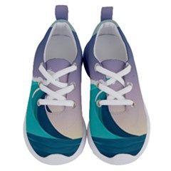 Tsunami Tidal Wave Wave Minimalist Ocean Sea 4 Running Shoes by Wegoenart