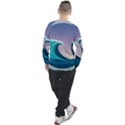 Tsunami Tidal Wave Wave Minimalist Ocean Sea 4 Men s Long Sleeve Raglan Tee View2